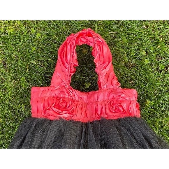 Gothic Baby Princess Tote, Gothic Bride Tote, Wedding Bags, Red Black Tote - Picture 4 of 4
